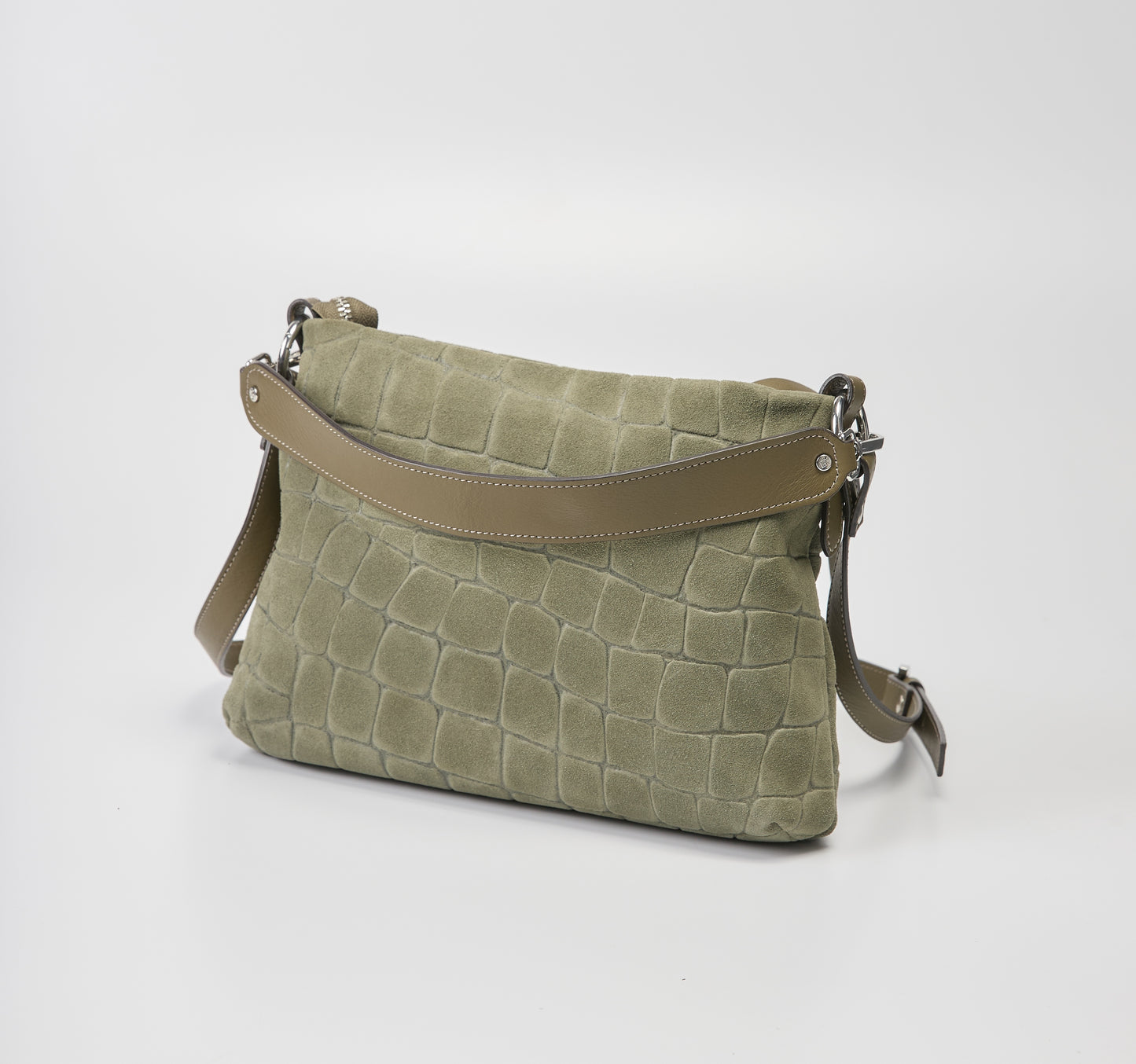 Gianni Notaro Verde Suede Tote