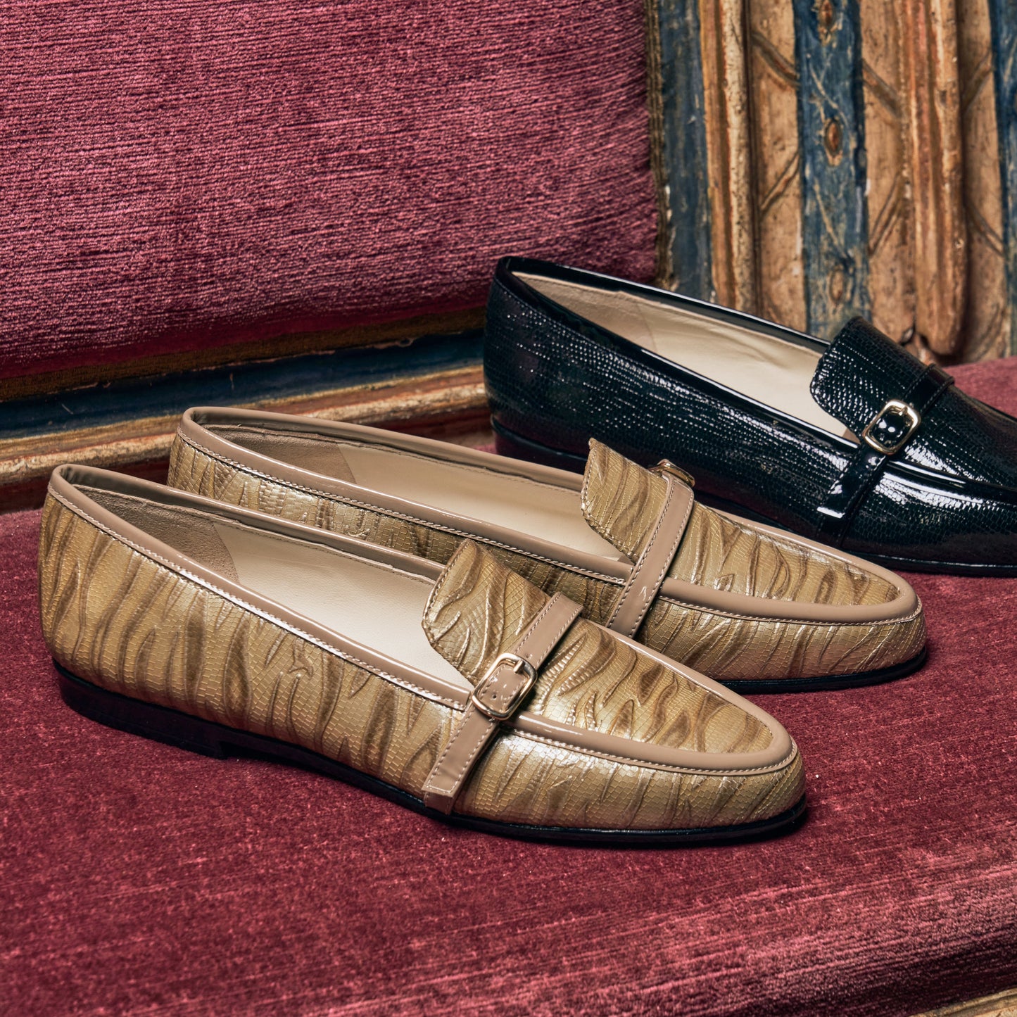 Okapi Loafer Beig Tgr/Taupe Gl