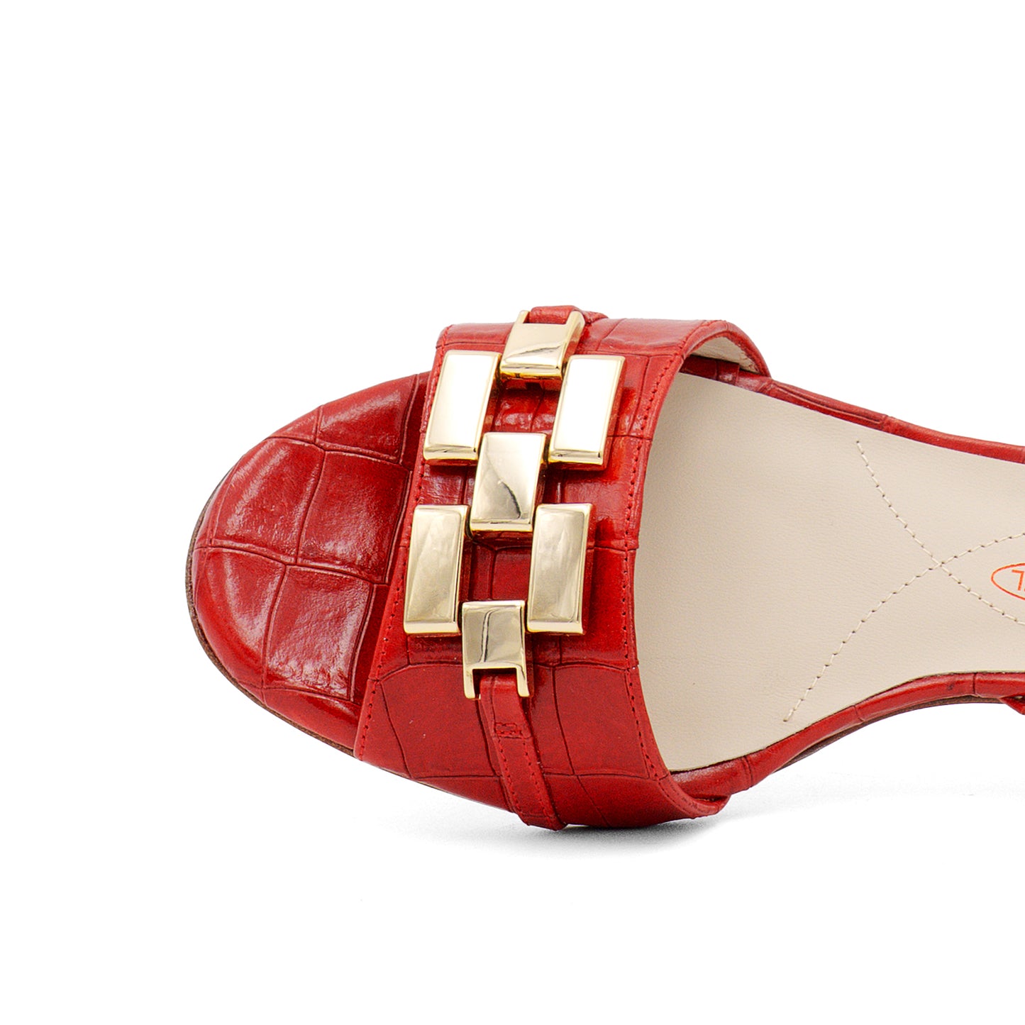 Dama Kitten Heel Rosso