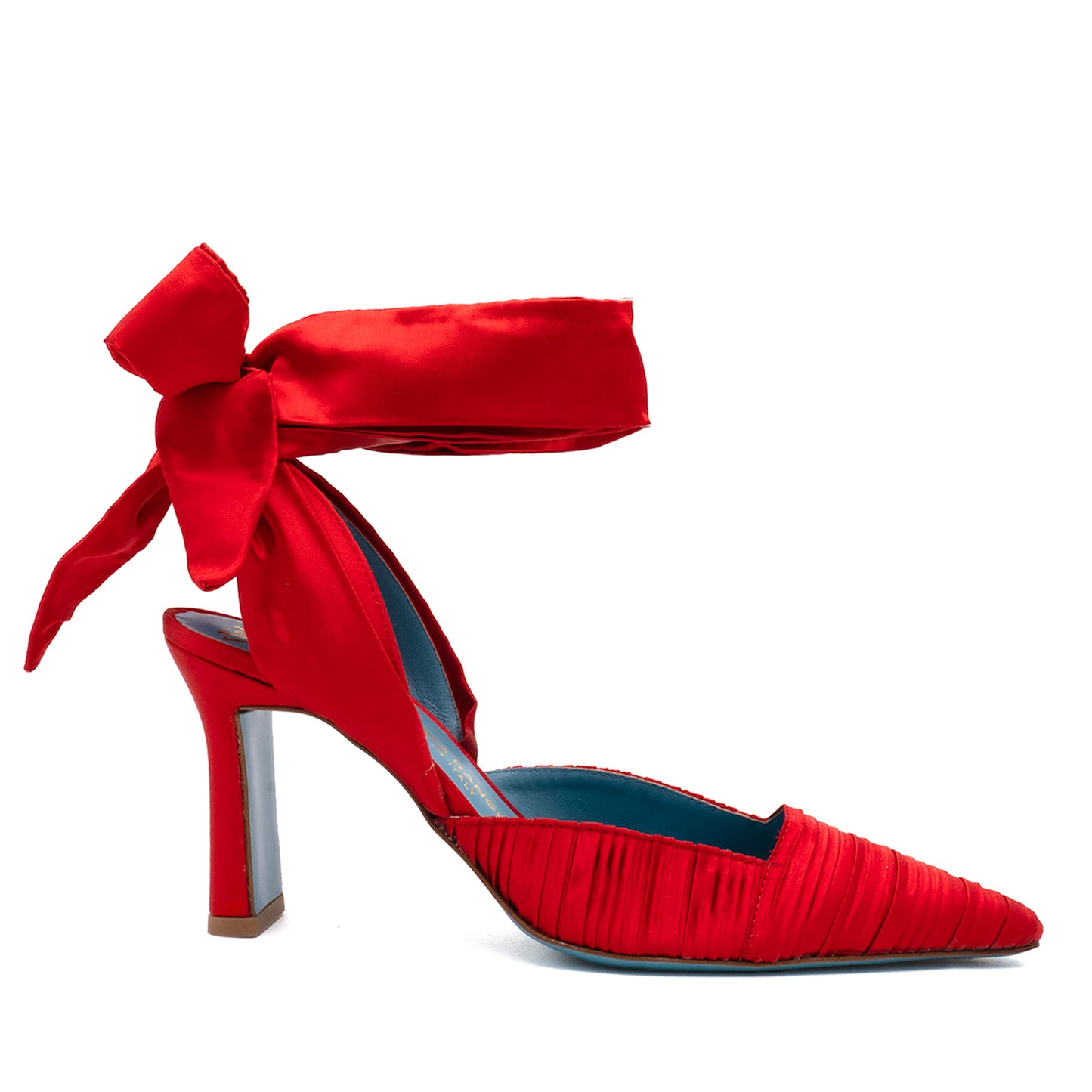 Fiona Ankl Wrap Red Raso Plisse