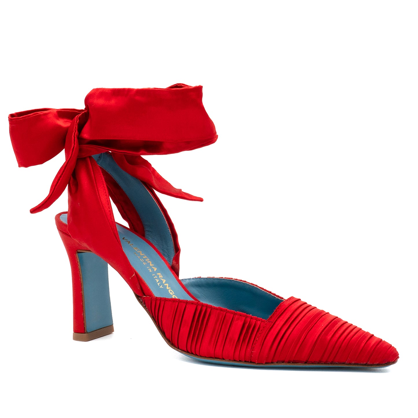 Fiona Ankl Wrap Red Raso Plisse