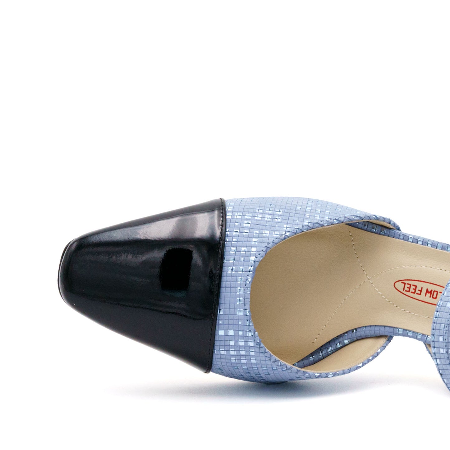 Florentia Lt Blue Quarter Strap Pump
