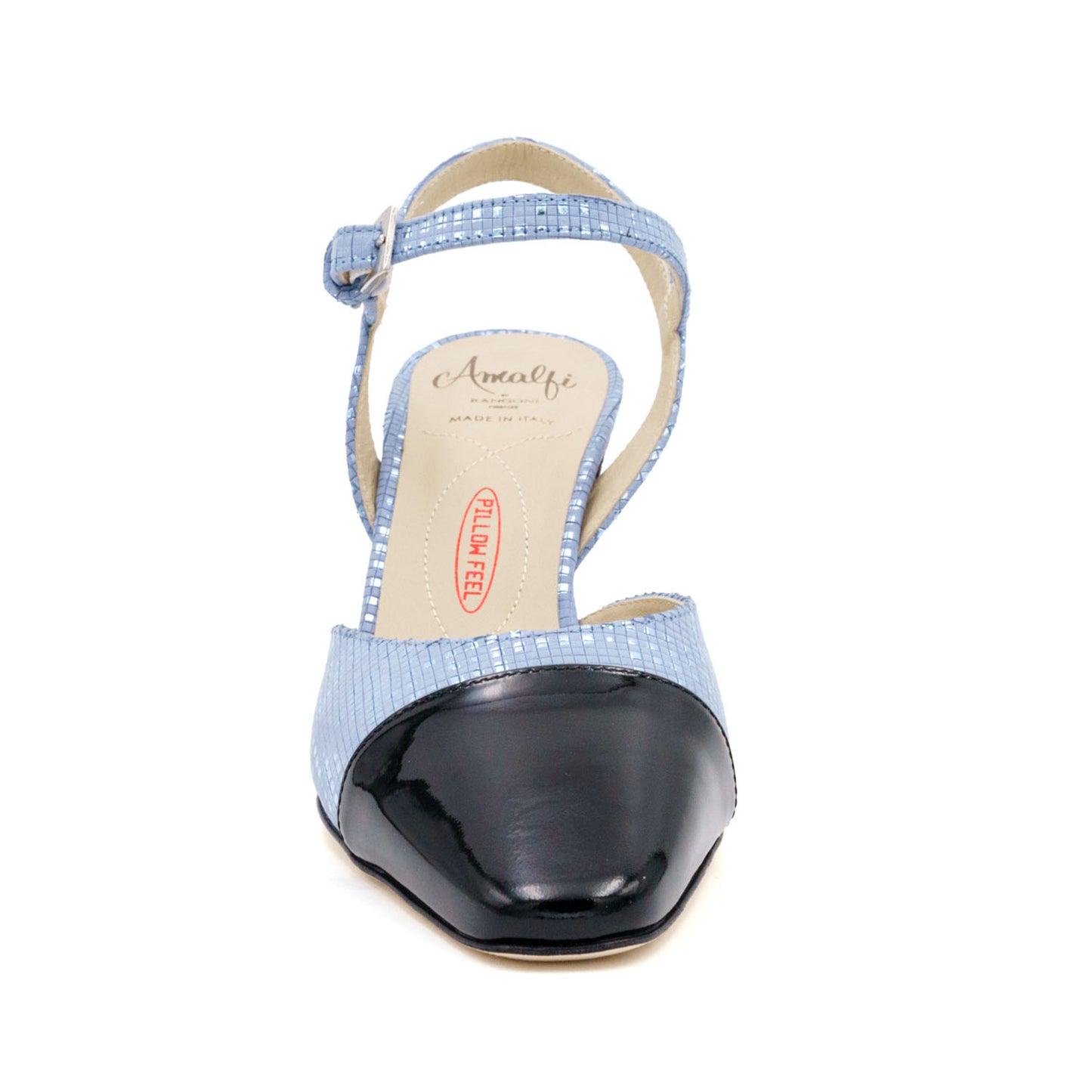 Florentia Lt Blue Quarter Strap Pump