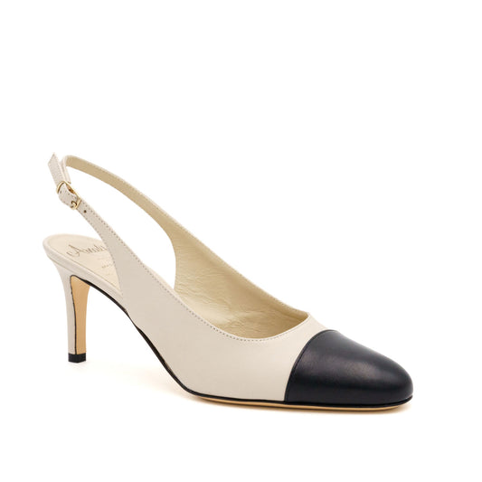 Lauretta Cap Toe Pietra/Black Parm