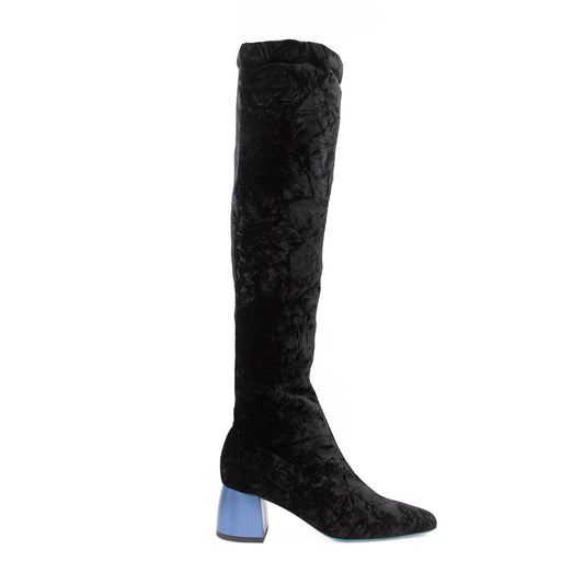 Miluna Over Knee Black Mistrope