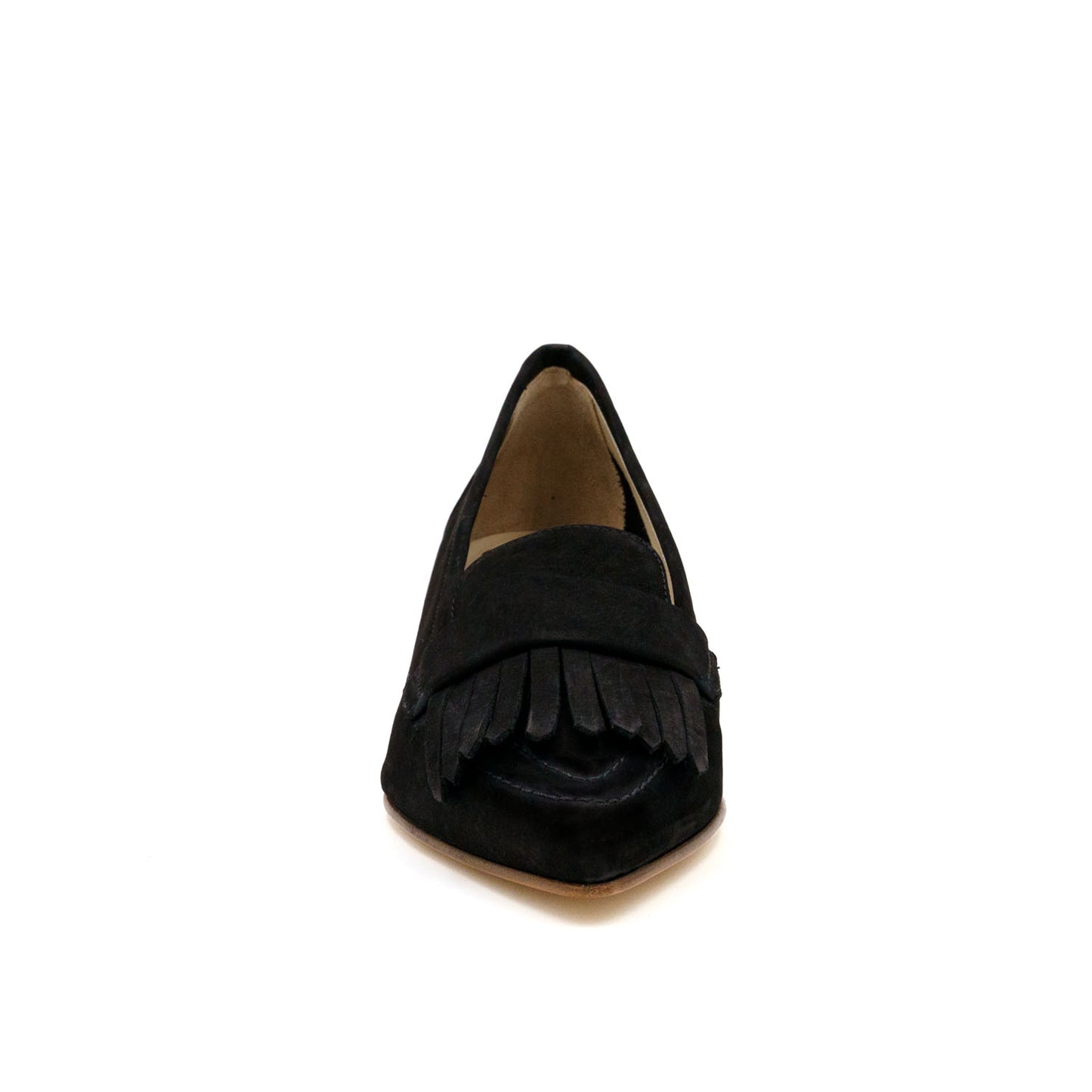Asti Black Fringe Pump
