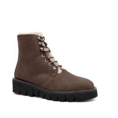 Rivoli Lace Fur Chocolate Long Be