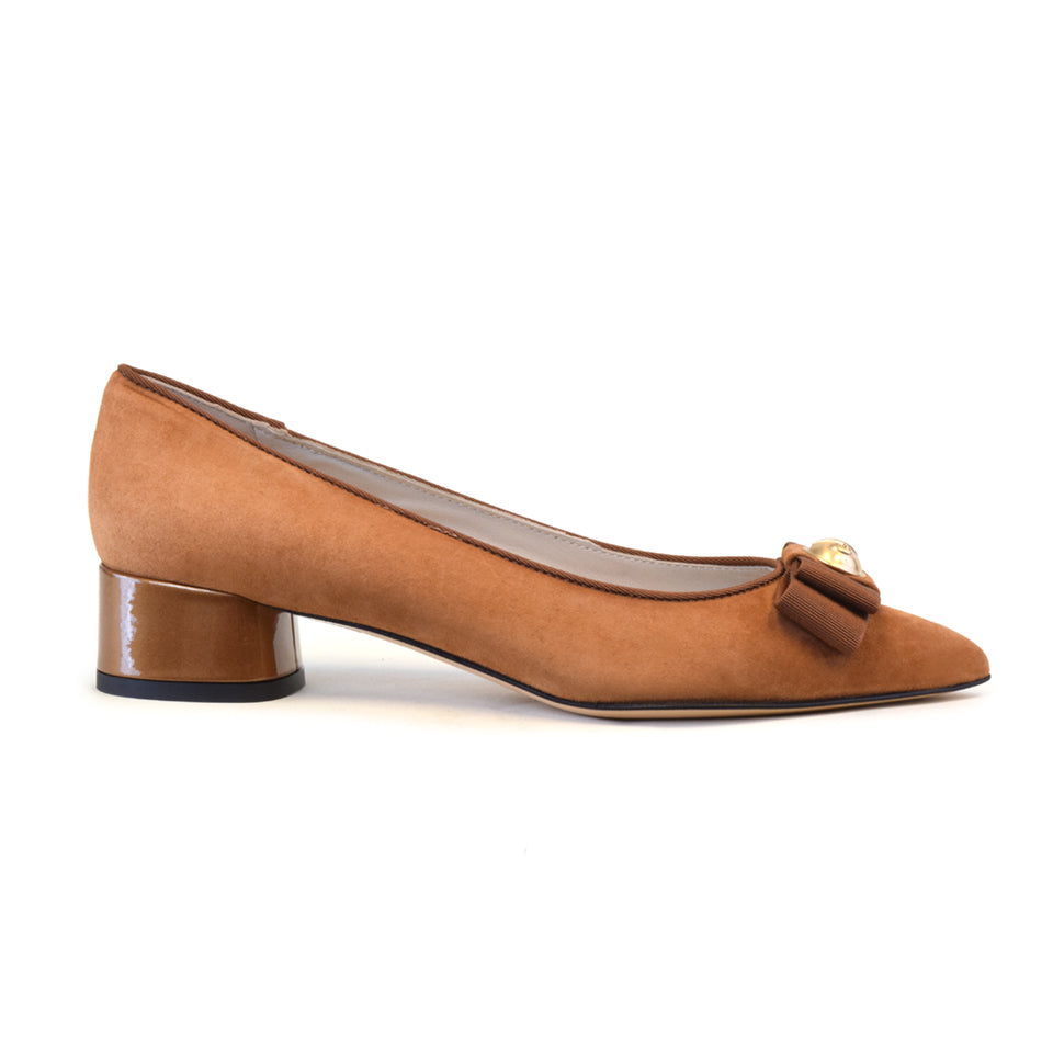 ARES in Cognac Cashmere/Whiskey PatPearl *SALE ITEM* ORIGINAL PRICE: $280.00