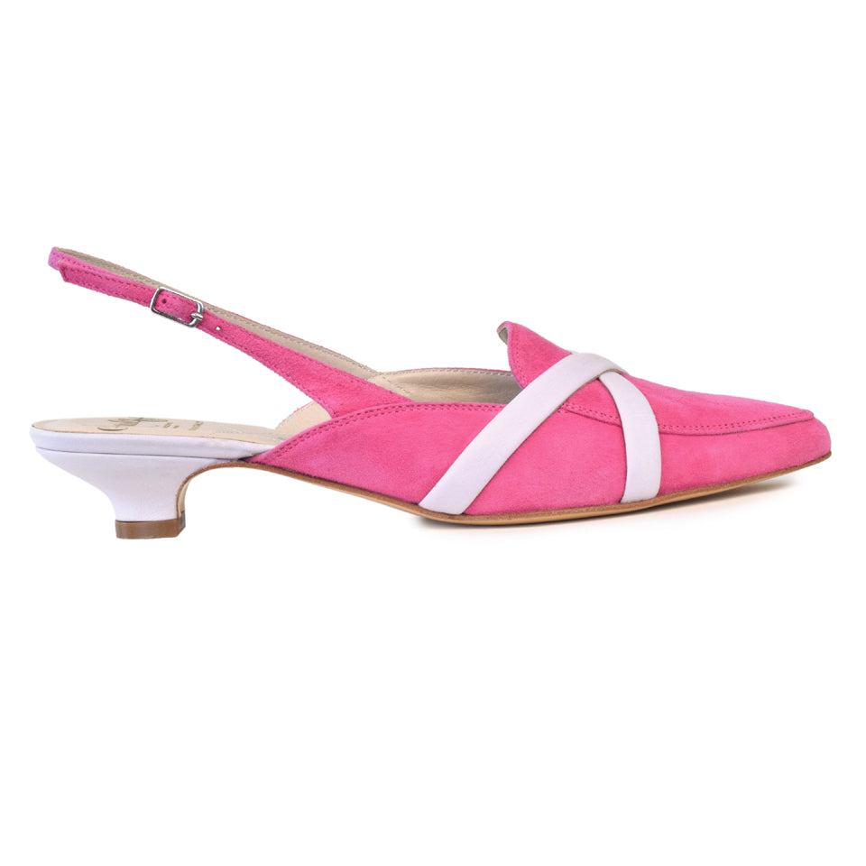 Alfetta Sling in Fuxia Cashmere/Lilla Parmasoft