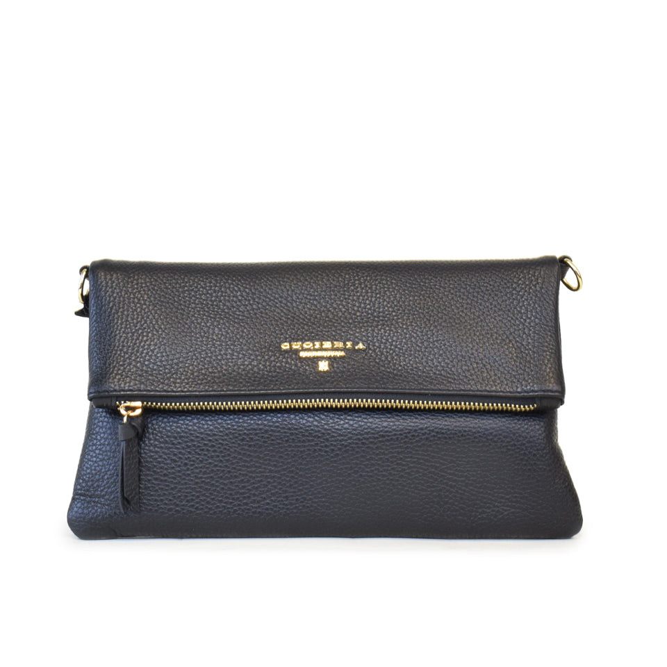 B1933 in Black Dollaro Pebble Grain Calf