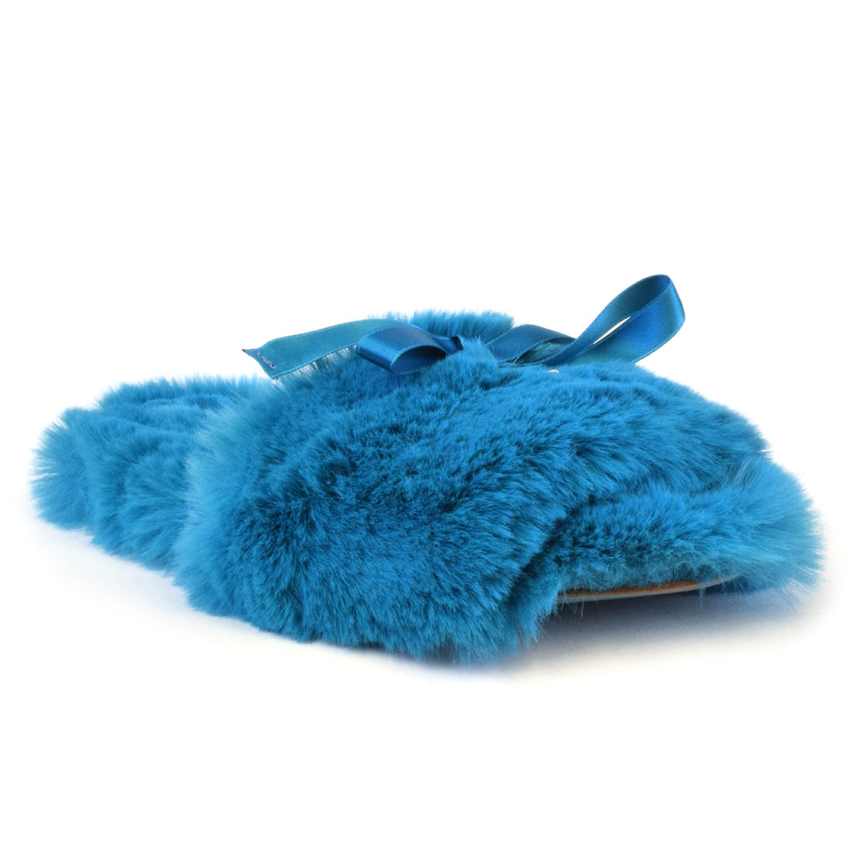 BAZAR SLIPPER in Celeste Veg Feltre