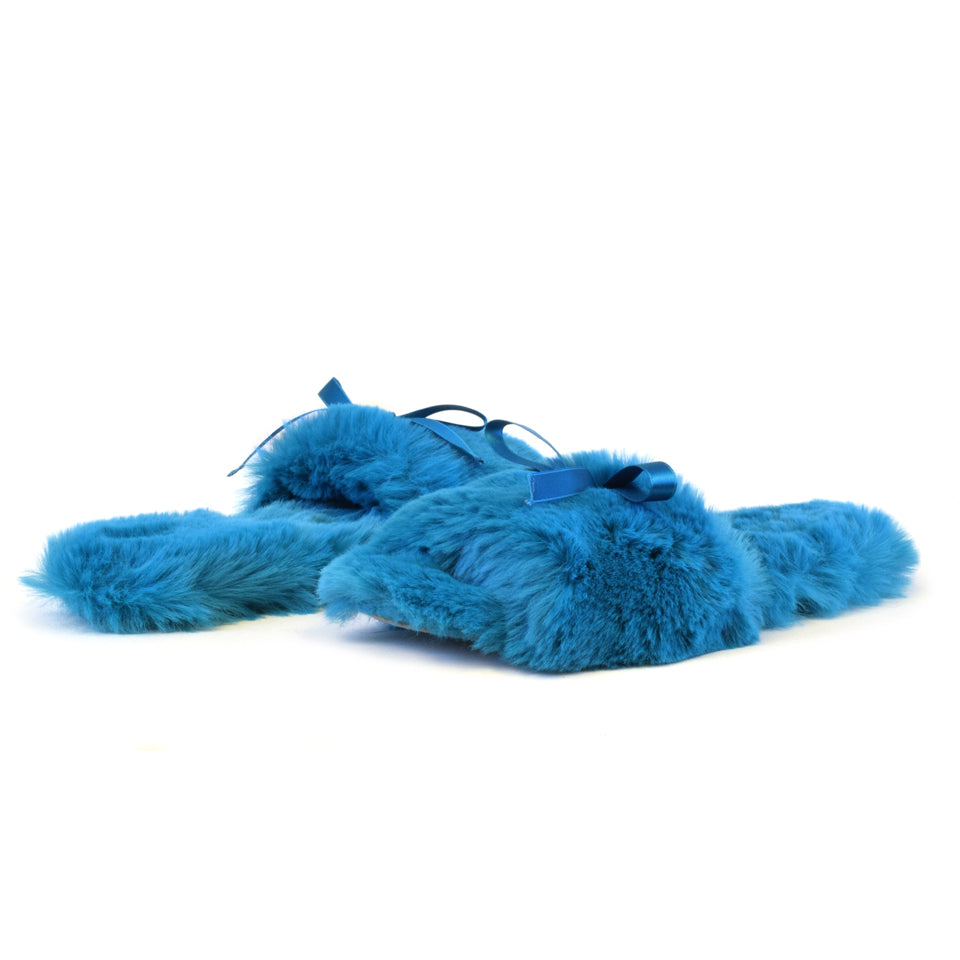 BAZAR SLIPPER in Celeste Veg Feltre