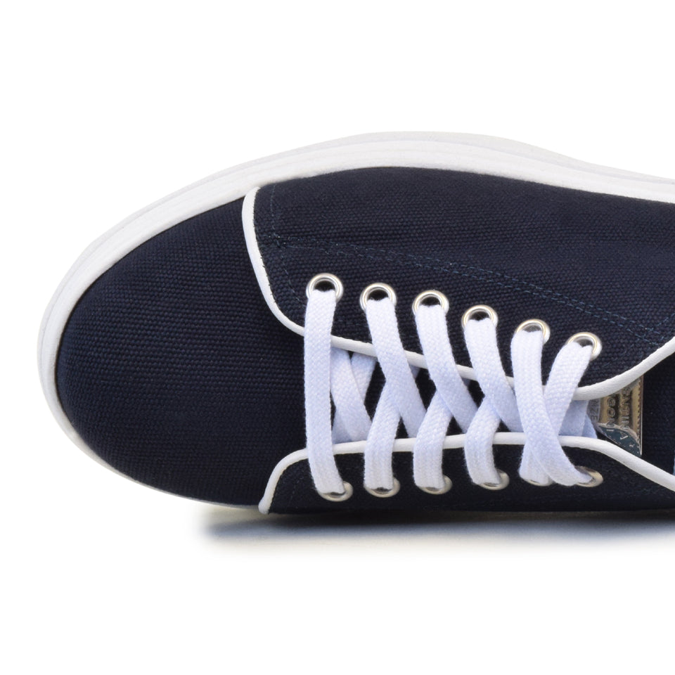 BEGONIA in Navy Kip/White Parmasoft