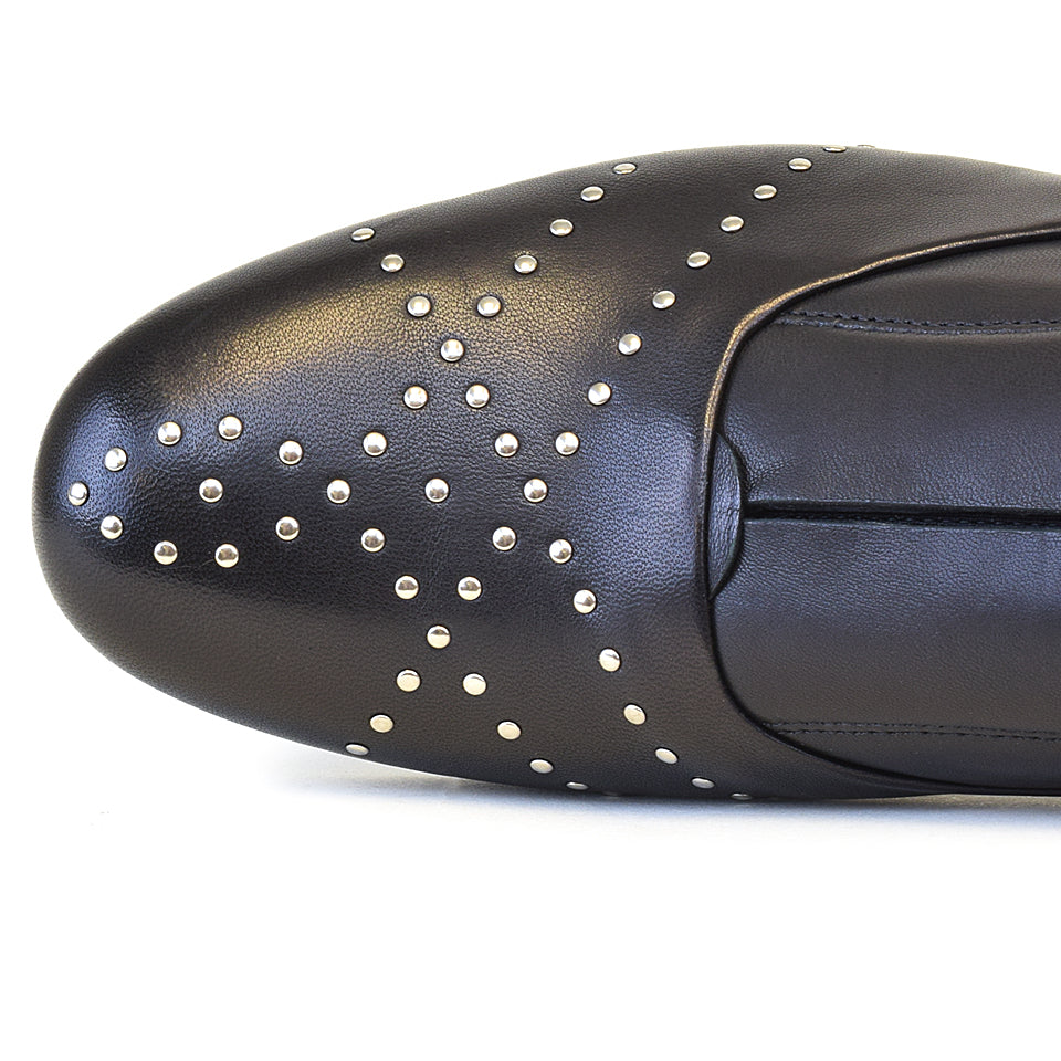 BOB in Black Parmasoft/Silver Studs *SALE ITEM*