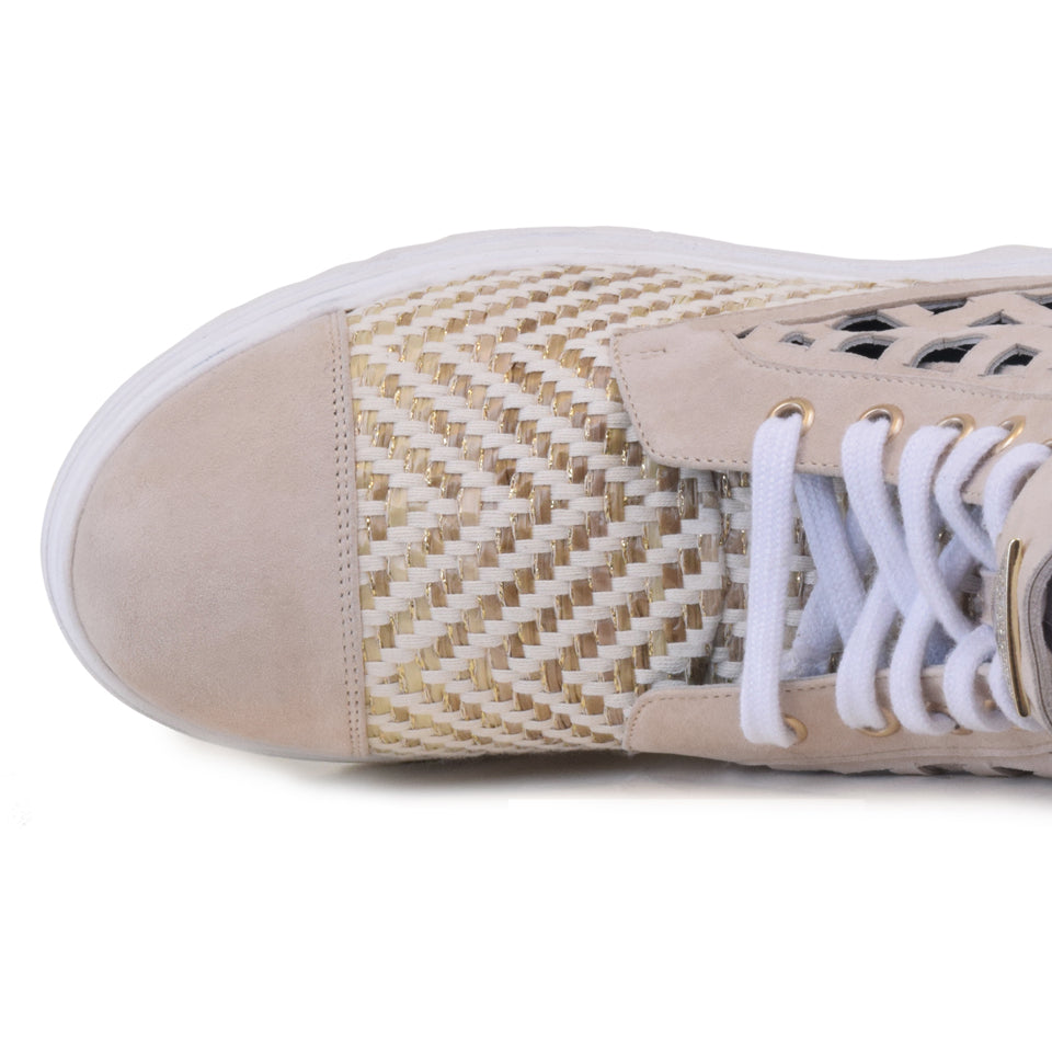 BREE in Sand Cashmere/Oro Kip *SALE ITEM* ORIGINAL PRICE: $425