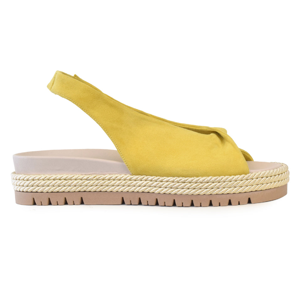 Banana Sandal in Lemon Cashmere