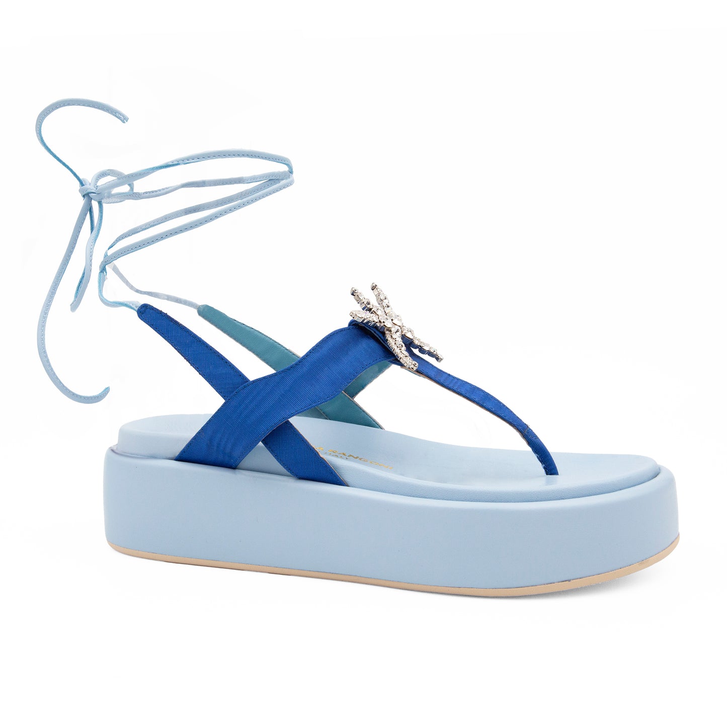 Capri Pltfm Sndl Bluette/L Jean Parm