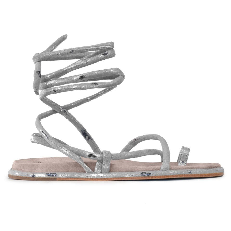 Castello Sandal in Rugine Storm/Taupe Cashmere