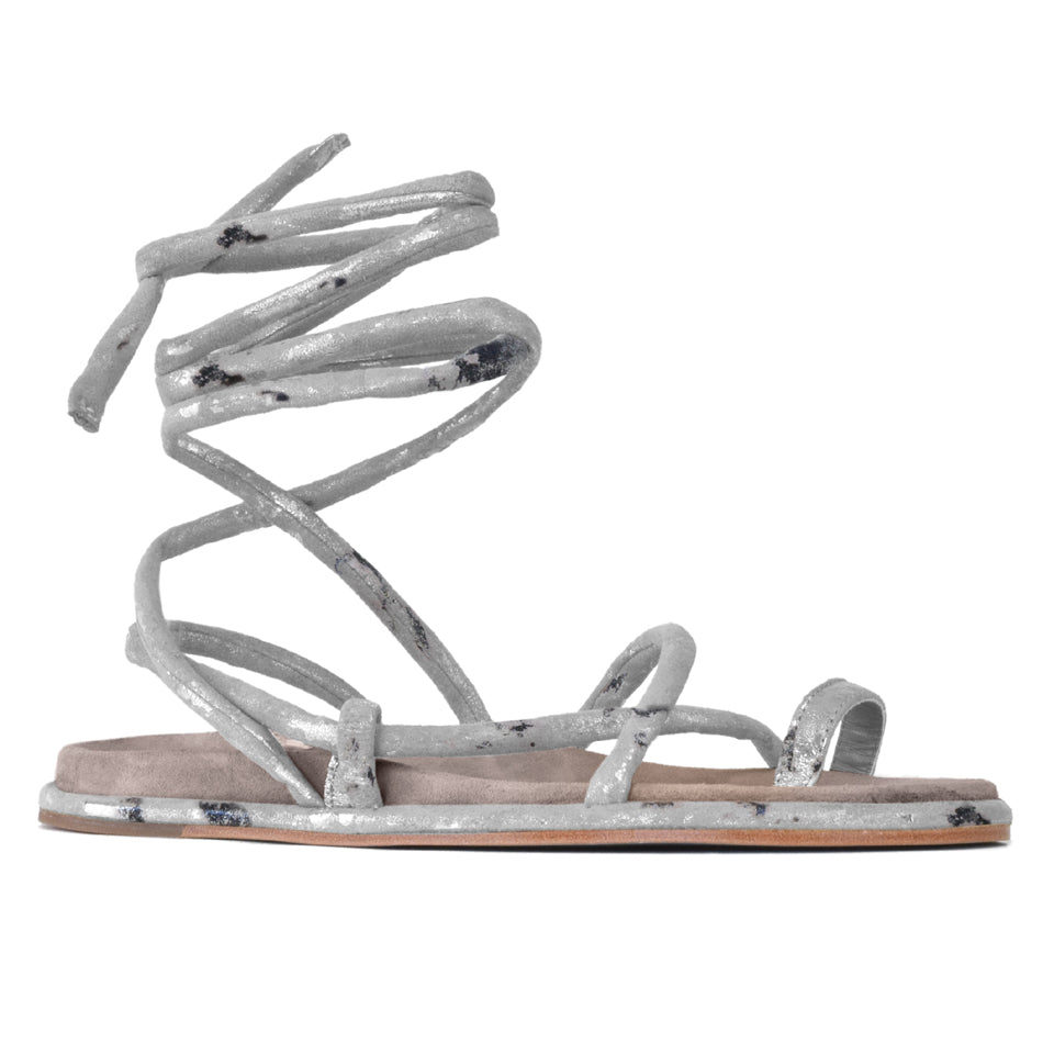 Castello Sandal in Rugine Storm/Taupe Cashmere