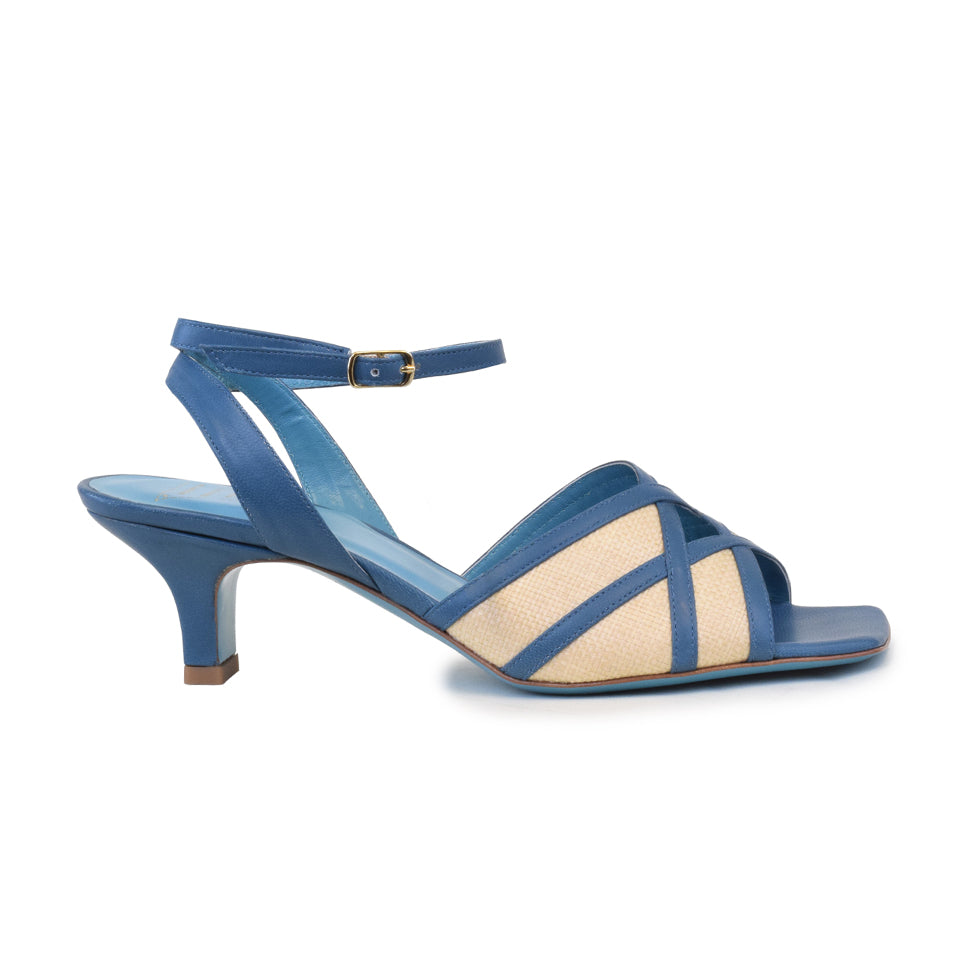 DONNIE in Oltremare/Naturale Raffia