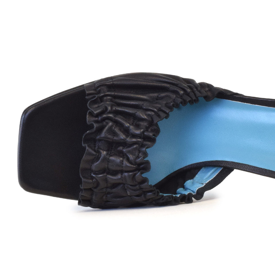 Derek Tie Sandal in Black Parmasoft