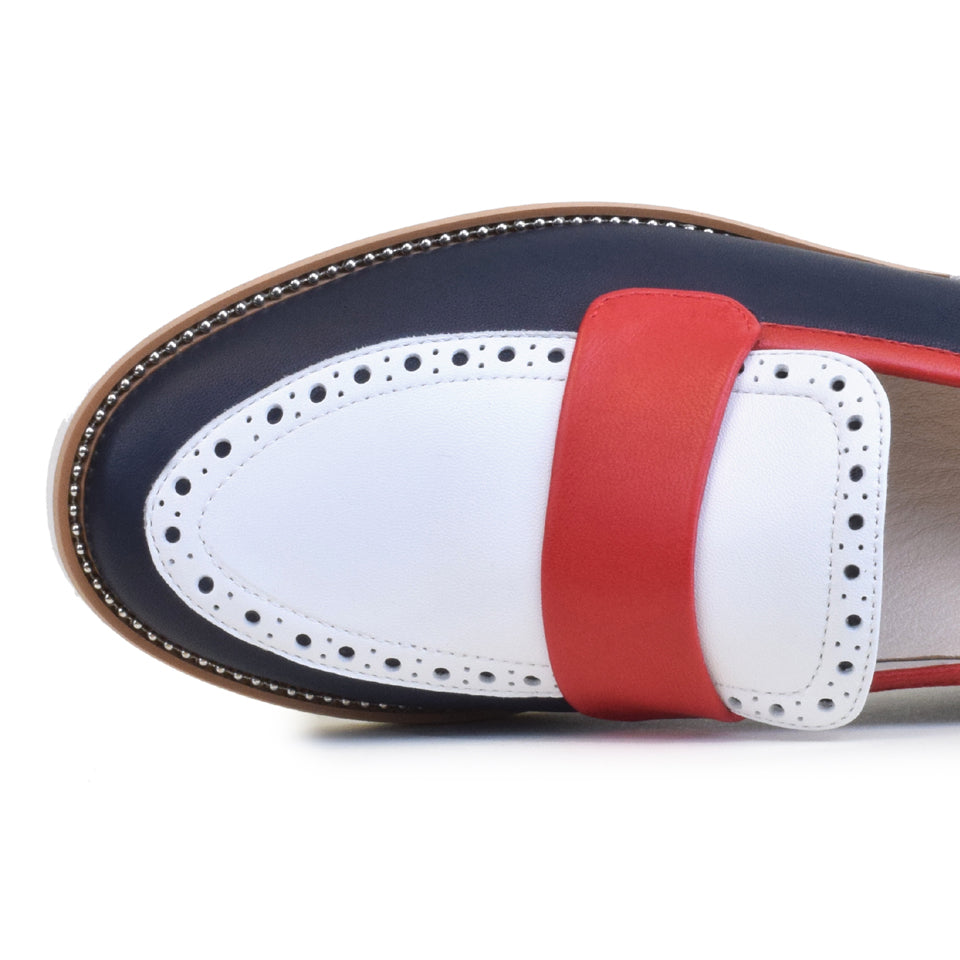 ELE in Blu/White/Rosso Parmasoft *SALE ITEM* ORIGINAL PRICE: $270