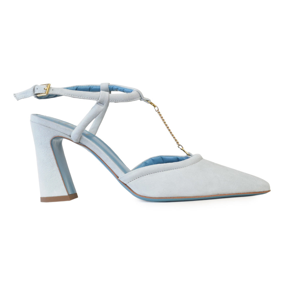 Fede T Strap in Water Cashmere