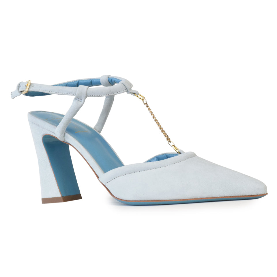Fede T Strap in Water Cashmere