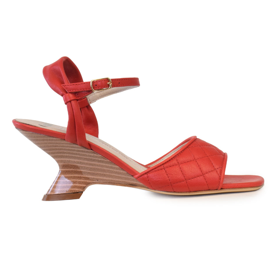Flamengo Sandal in Scarlato Parmasoft