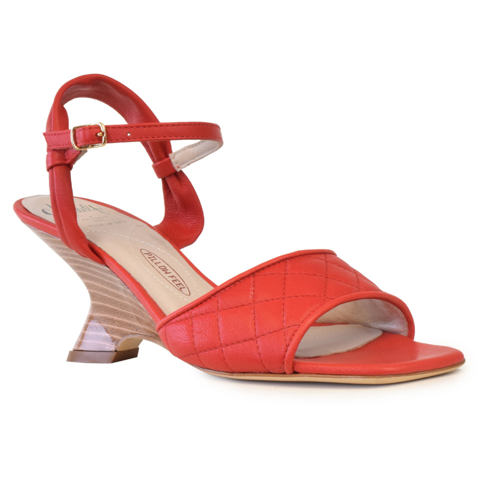 Flamengo Sandal in Scarlato Parmasoft