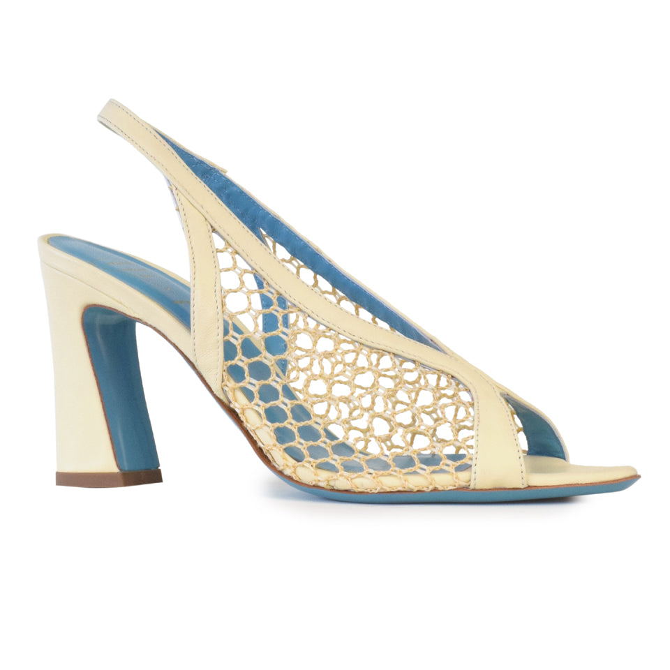 Forato Sling in Marzapane Parmasoft/Cream Knots Fabric