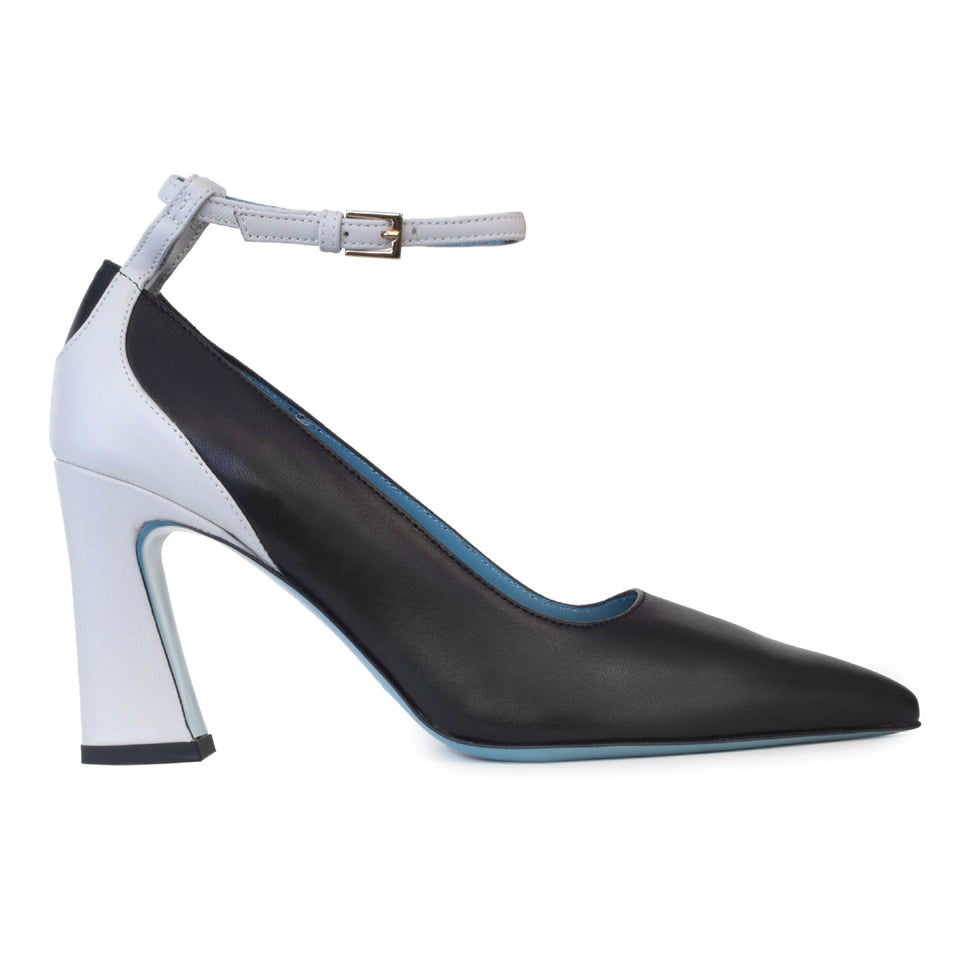 Fosca Pump W/Strp Black/Ice Parmasoft
