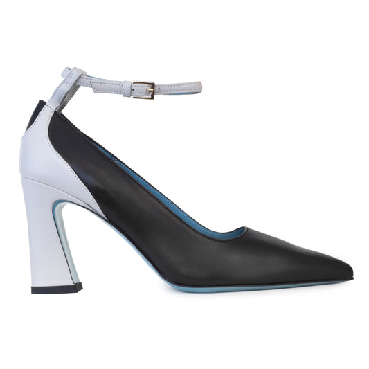 Fosca Pump W/Strp Black/Ice Parmasoft