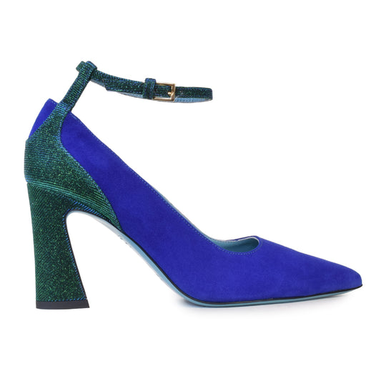 Fosca Pump W/Strp Blue Cash/Menta Nad