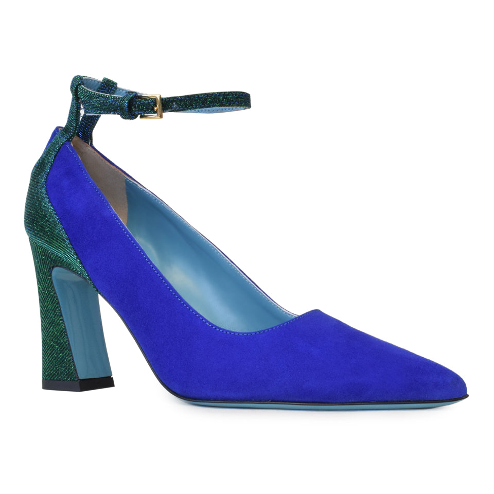 Fosca Pump W/Strp Blue Cash/Menta Nad