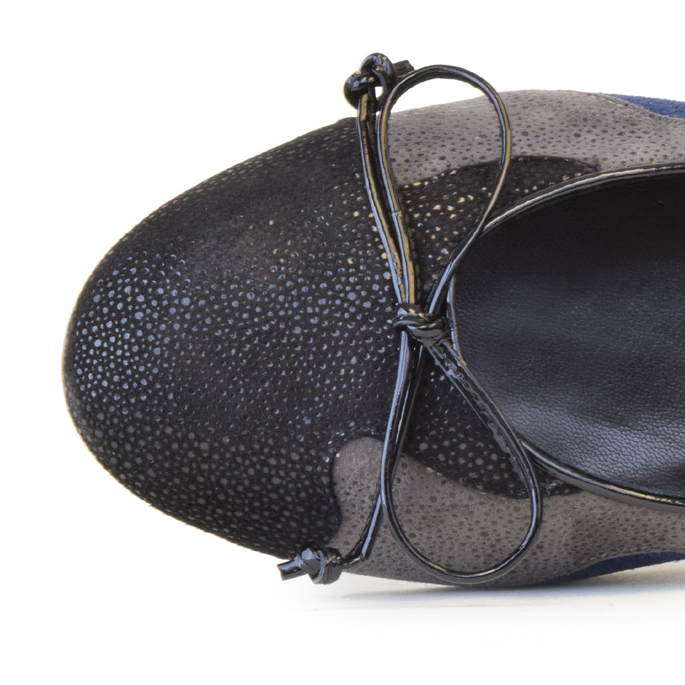 GINEVRA in Black Bull Suede Combo *SALE ITEM*