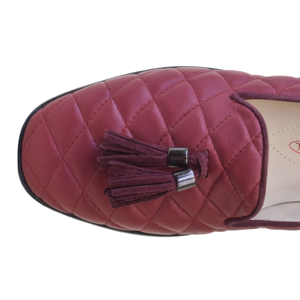 GORIZIA in Borgogna Parmasoft/Matching Cashmere Bow & Trim