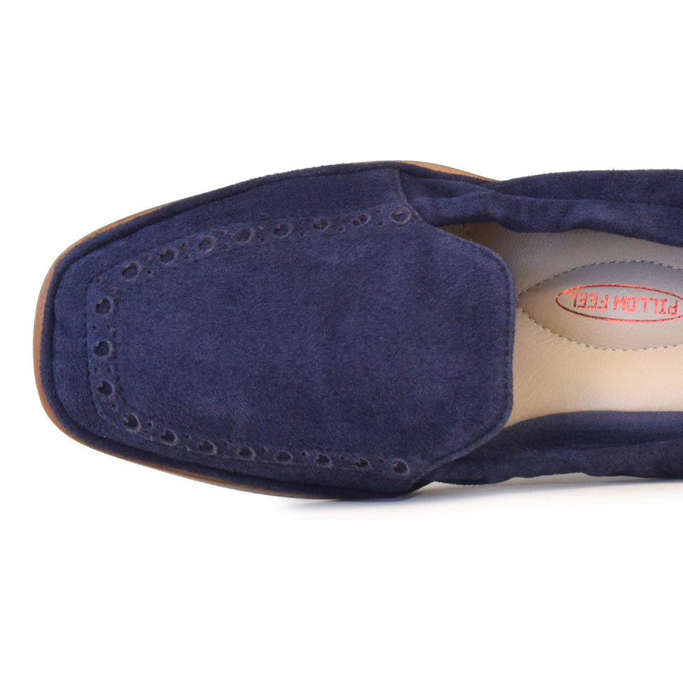 Grande Flat in Navy Cashmere