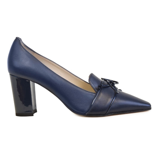 Indro Bow Pump Blu Pav/Navy Pat  *SALE ITEM* Reg Price $285