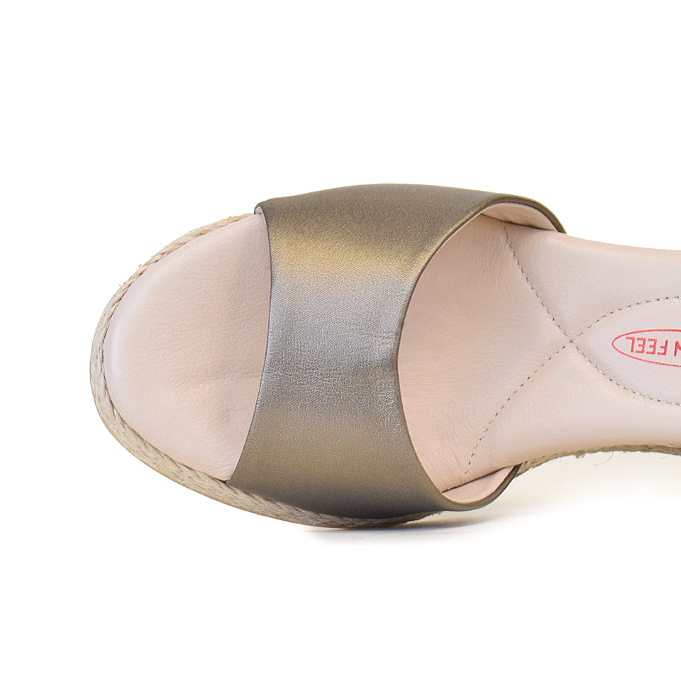 LEONARDO in Pewter Raso Nappa *SALE ITEM* ORIGINAL PRICE: $280