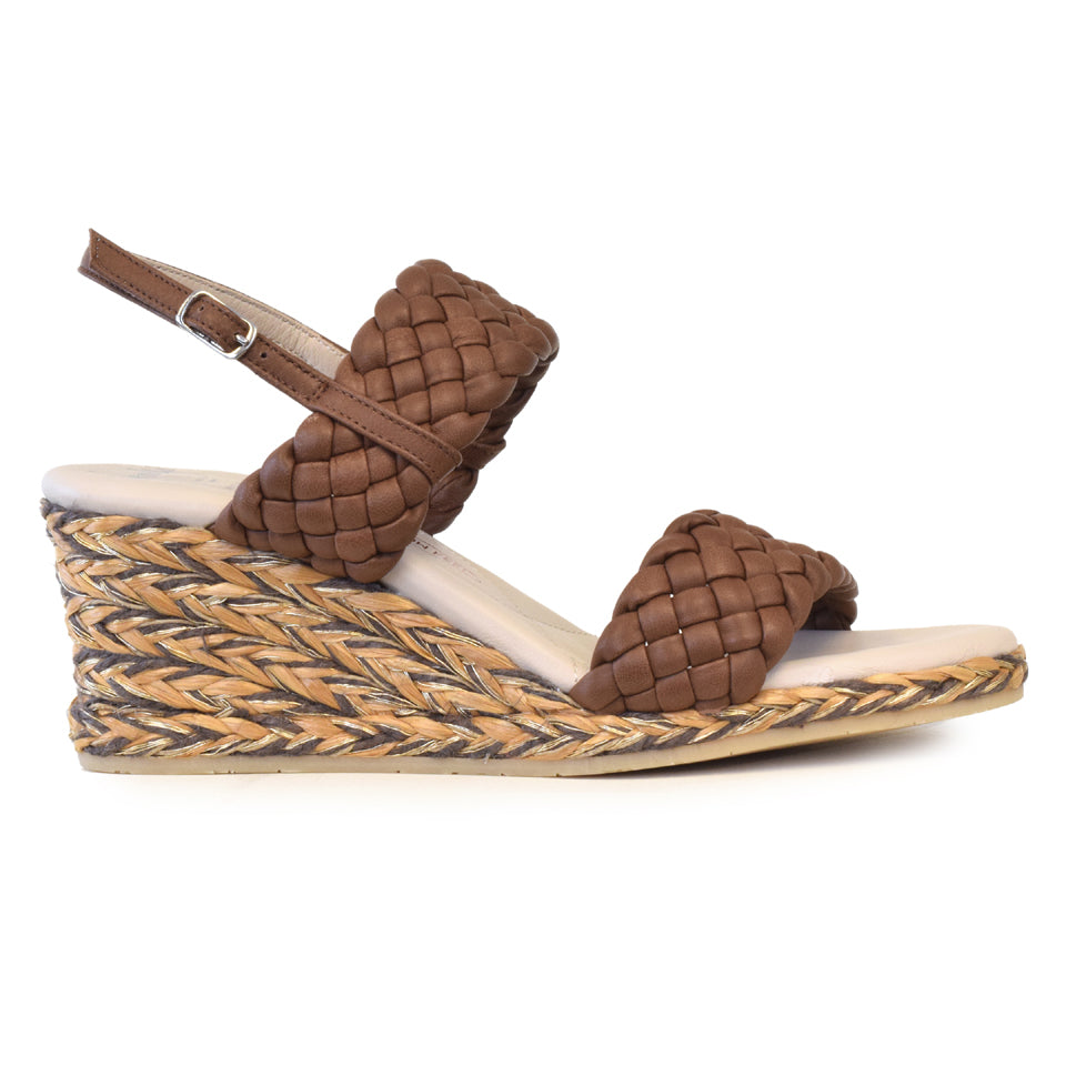 Lady Sandal in Noce Parmasoft