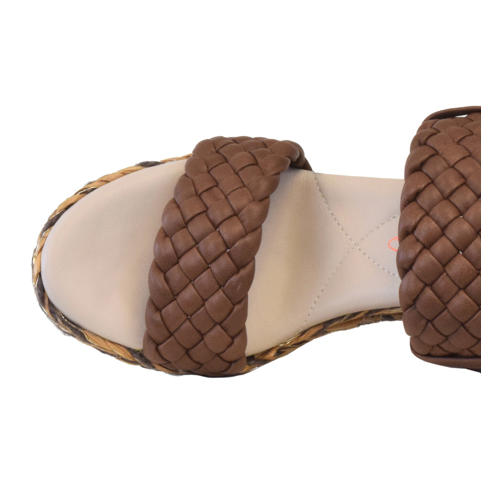 Lady Sandal in Noce Parmasoft