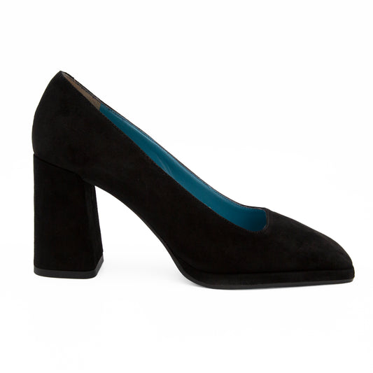 Larice Pump Black Camoscio