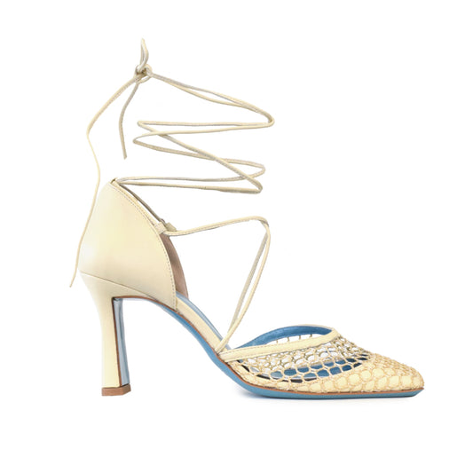 Leone Sling in Marzapane Parmasoft/Cream Knots Fabric