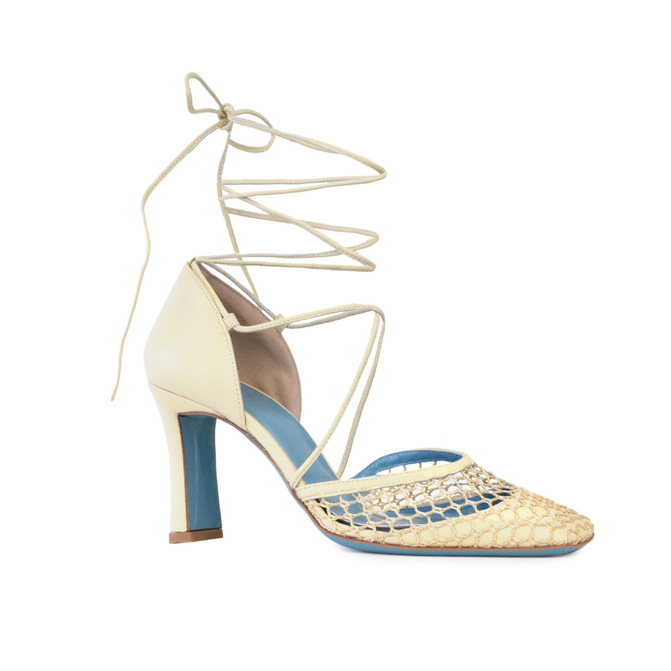 Leone Sling in Marzapane Parmasoft/Cream Knots Fabric