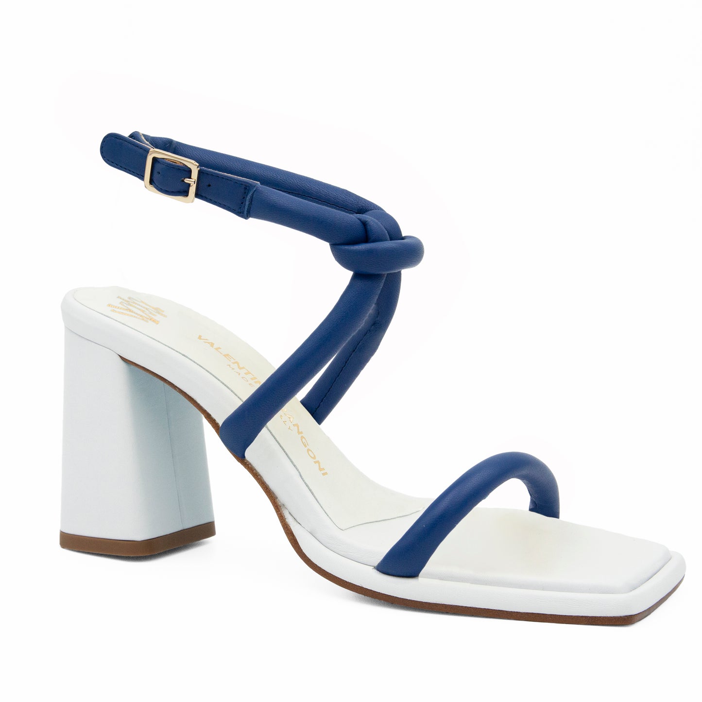 Lino Snd W/Strp Royal/White Parm