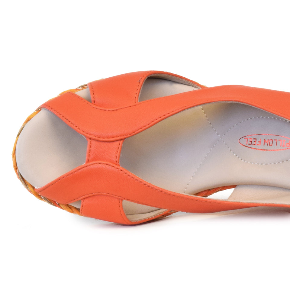 Lolita Wedge Sandal in Fiesta Parmasoft