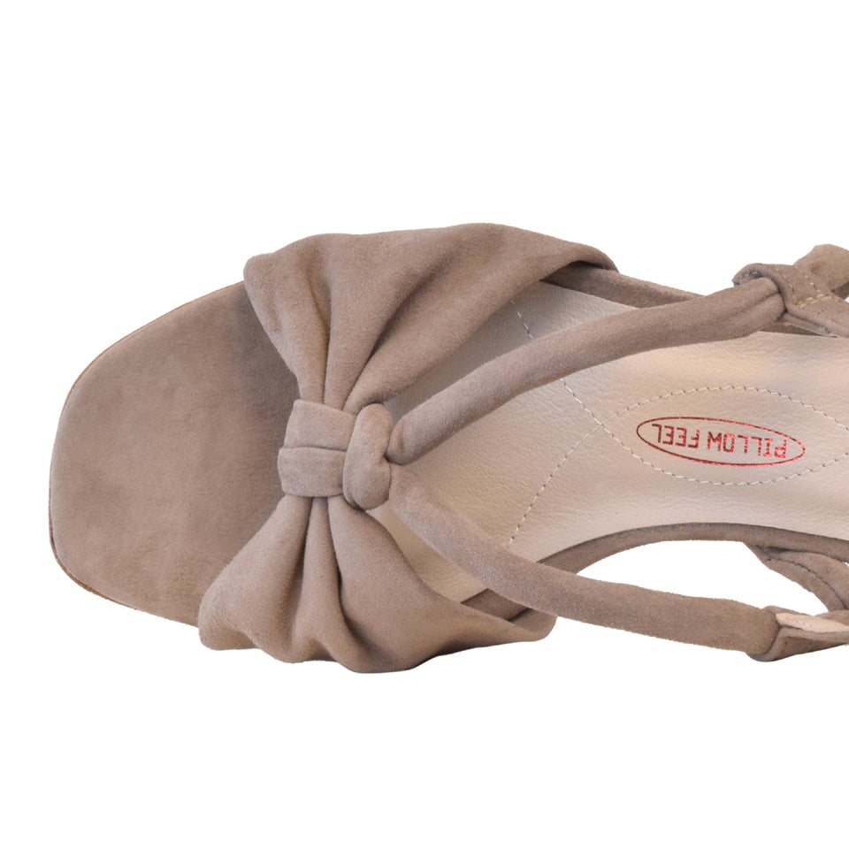 Malvassia Sandal in Taupe Cashmere