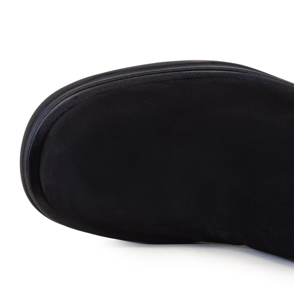 Narciso Mid Boot Black Nabuk