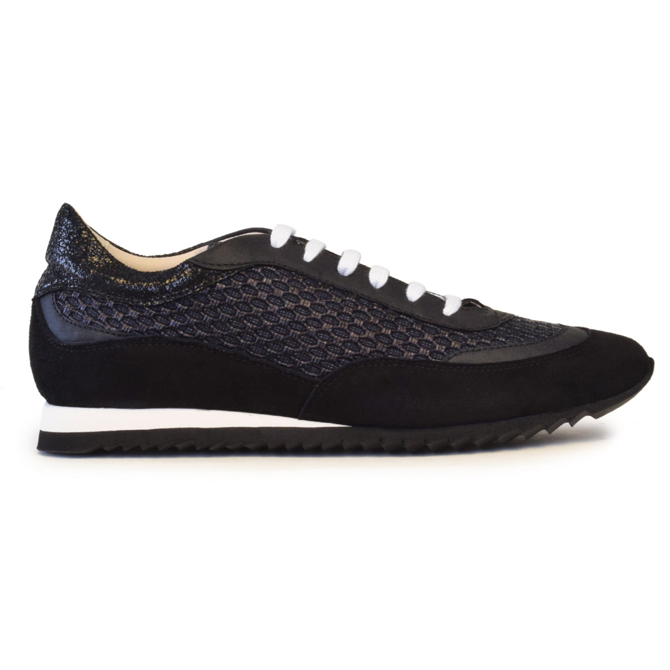 Roberto Laceup in Black Oasi/Black Cashmere/Black Palis